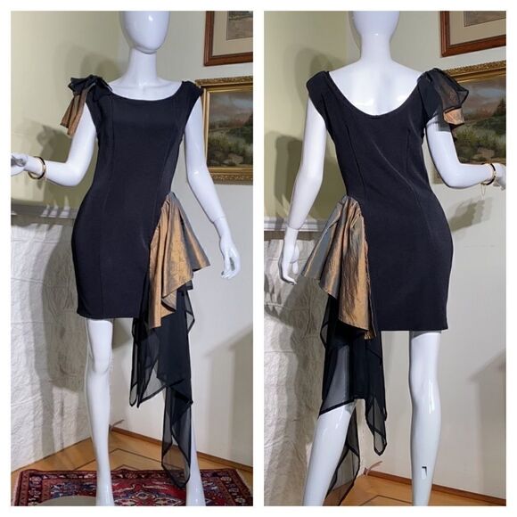 Leika Whimsical Wear Mini Bodycon Ruffle Dress - Picture 2 of 13